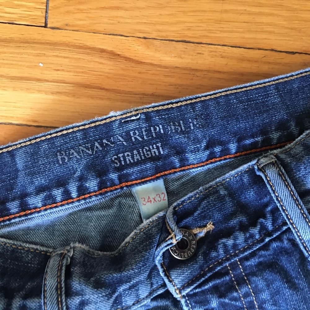 Banana Republic Straight Leg Mens Jeans W34 L32